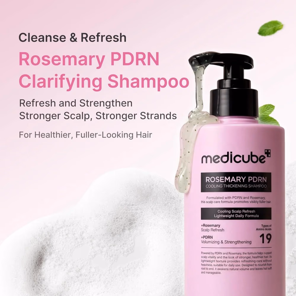 medicube Rosemary PDRN Cooling Thickening Shampoo 400ml 5