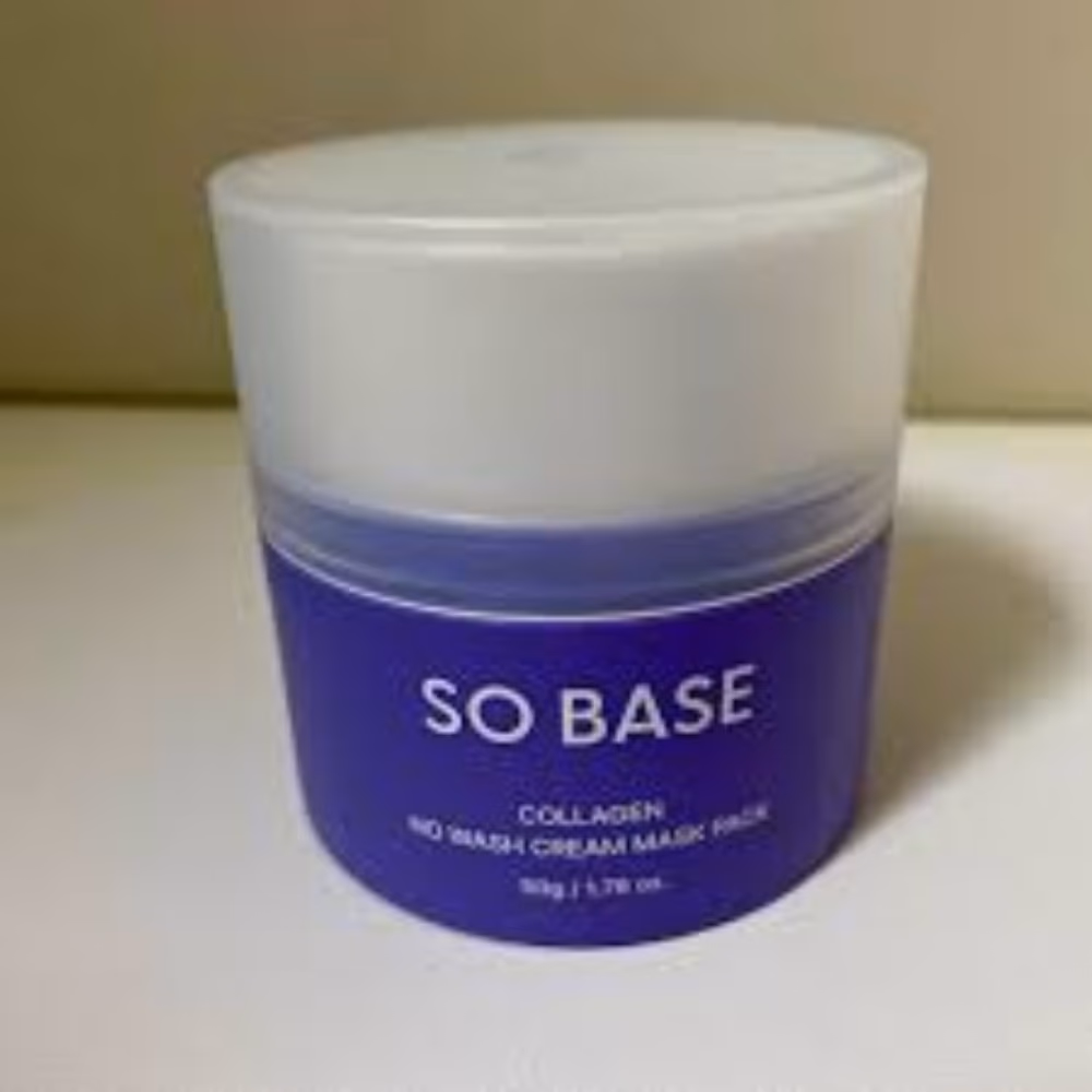 So Base Collagen No Wash Cream Mask Pack (50g) 3