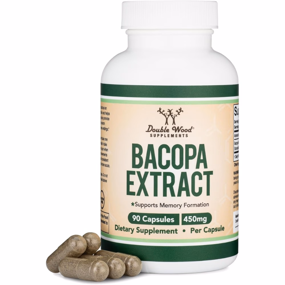 Double Wood Bacopa Extract 450 mg-90 Capsules 5