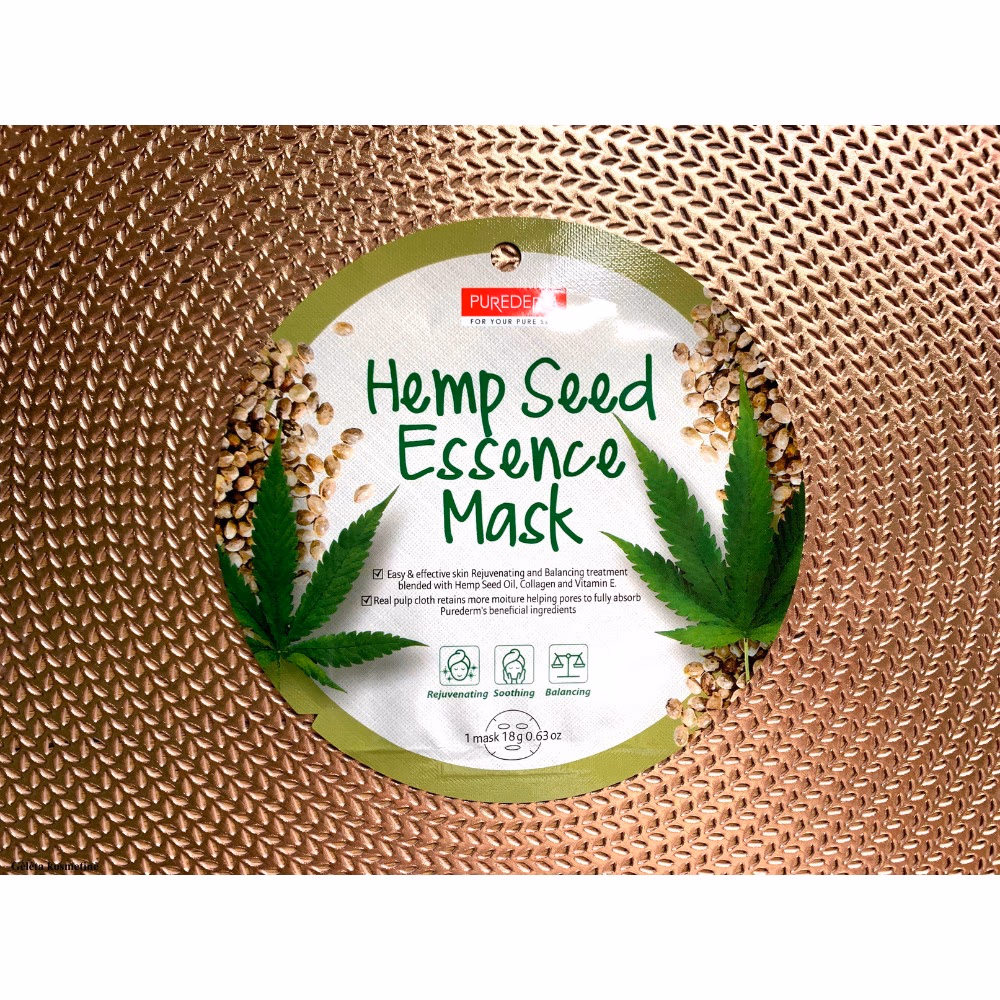 Purederm Hemp Seed Essence Mask 18g ADS-817 5
