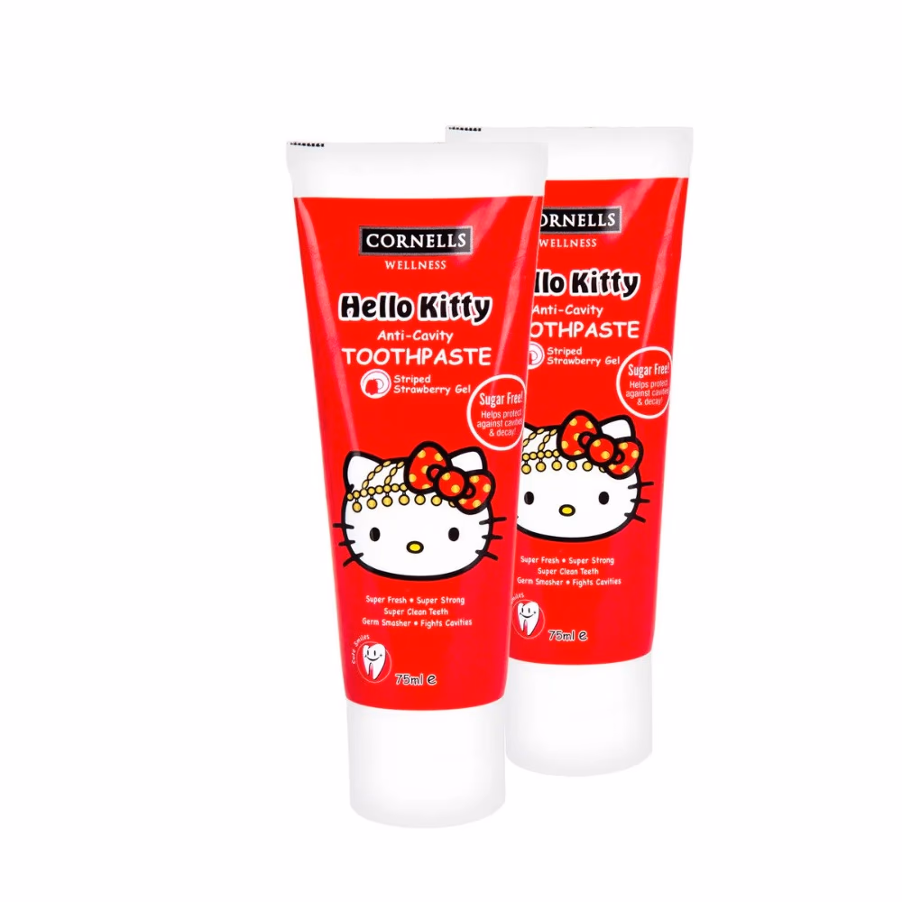 Cornells Hello Kitty Strawberry Gel Toothpaste 75ml 4