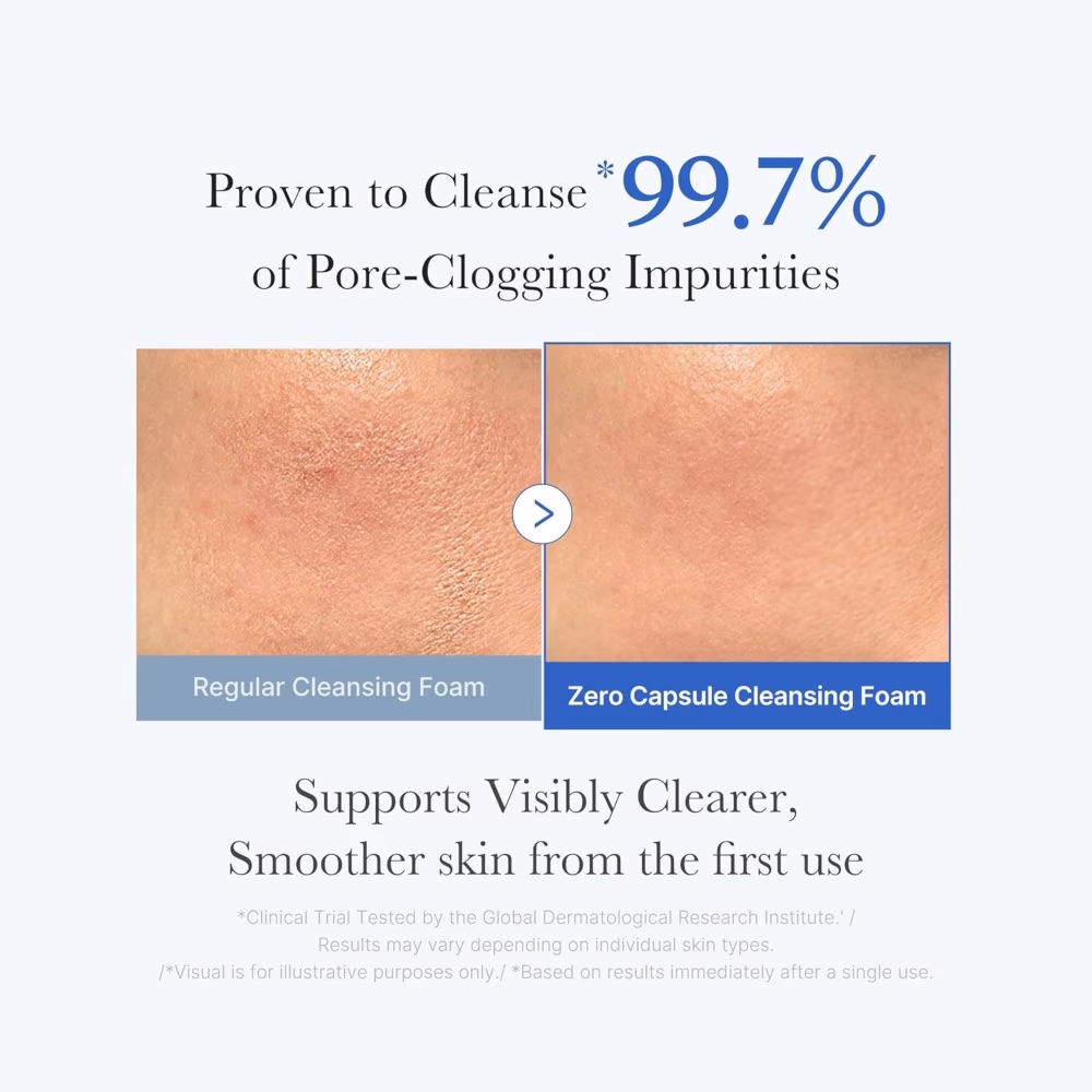 medicube zero pore sa clear cap cleansing foam 120g 3