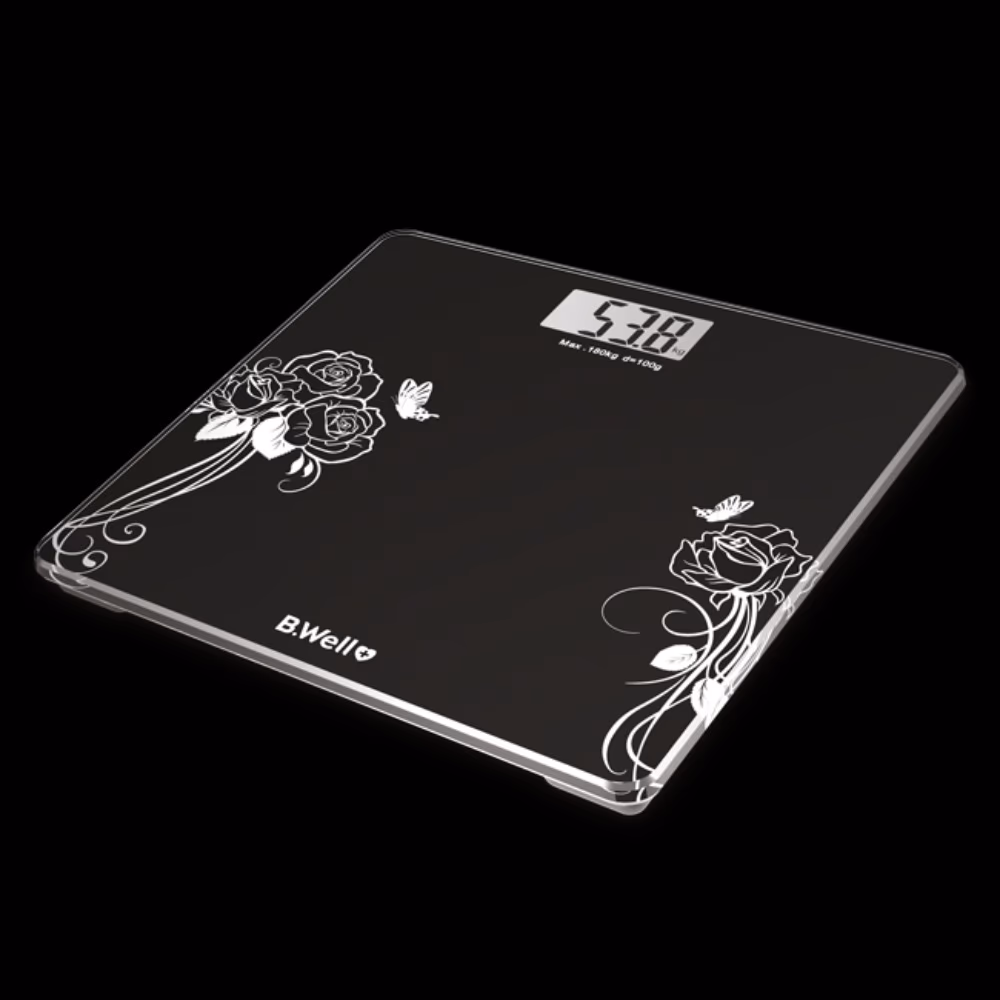 B.Well Electronic Personal Scale Black PRO-165 2