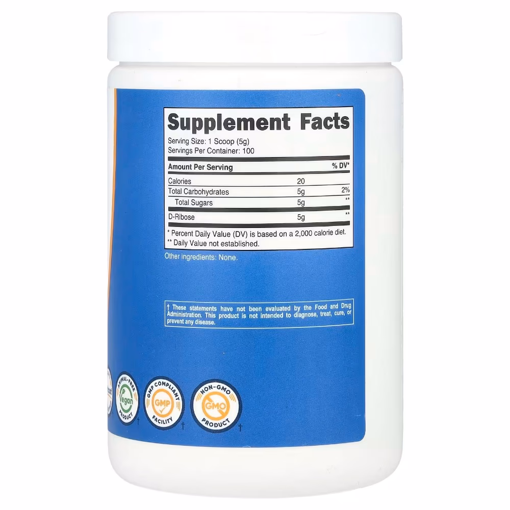 Nutricost D-Ribose Unflavored (500g) 2