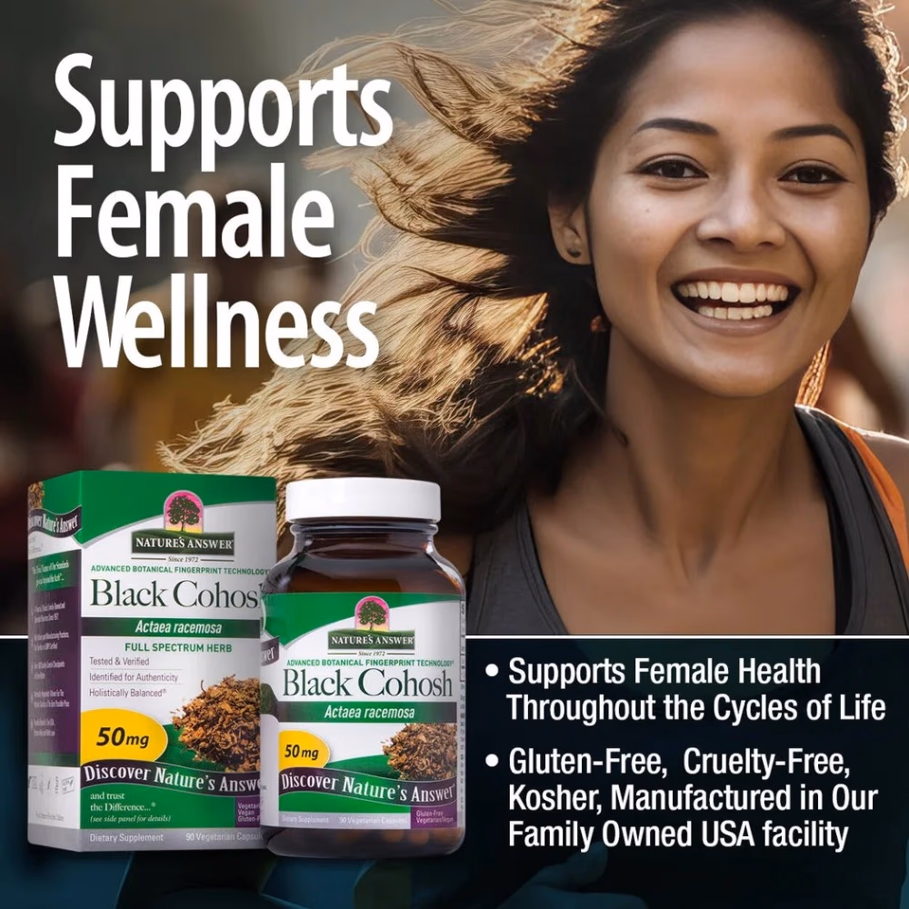 Natures Answer Black Cohosh 50mg-90 Capsules 3