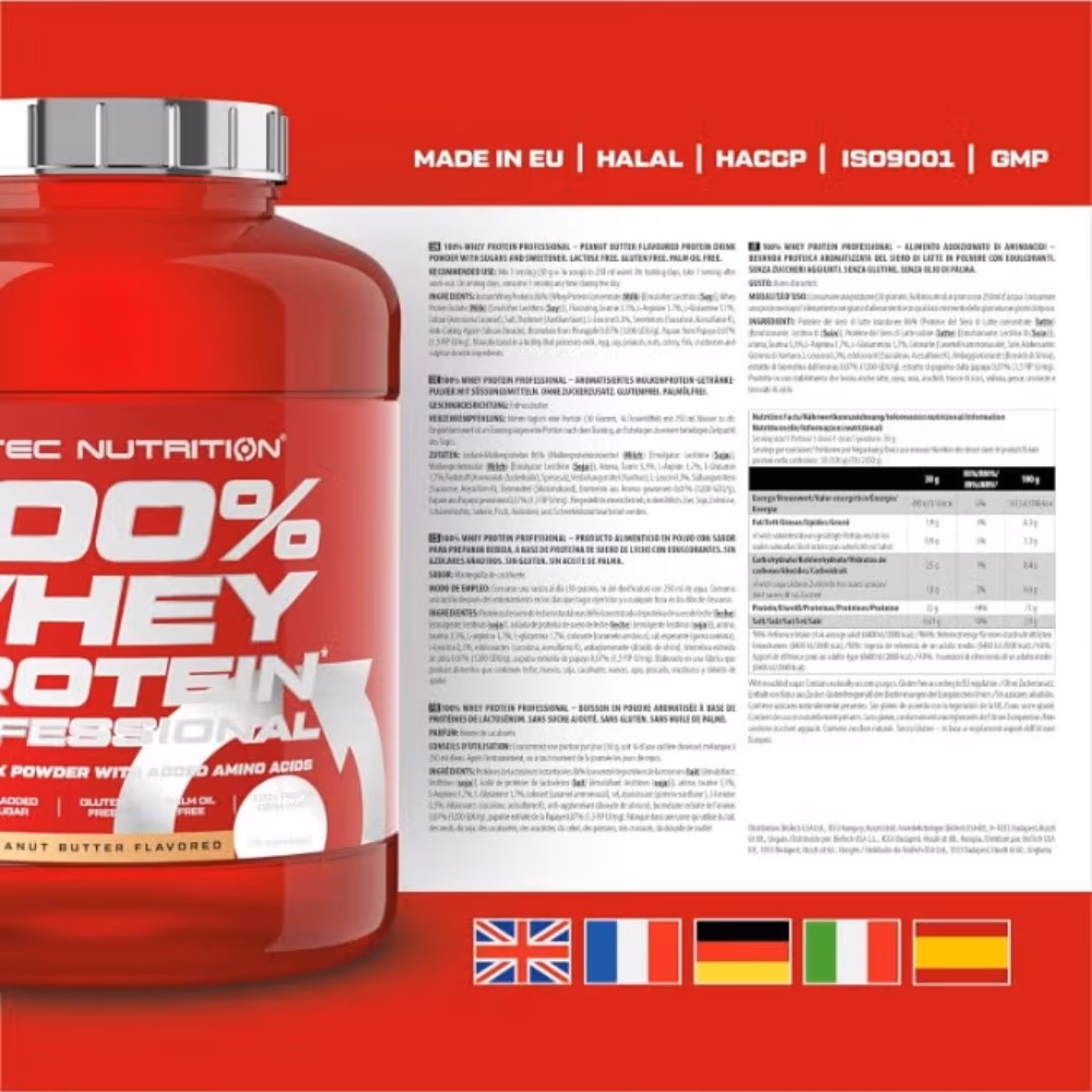 Scitec 100% Whey Protein Peanut Butter 2350g 3
