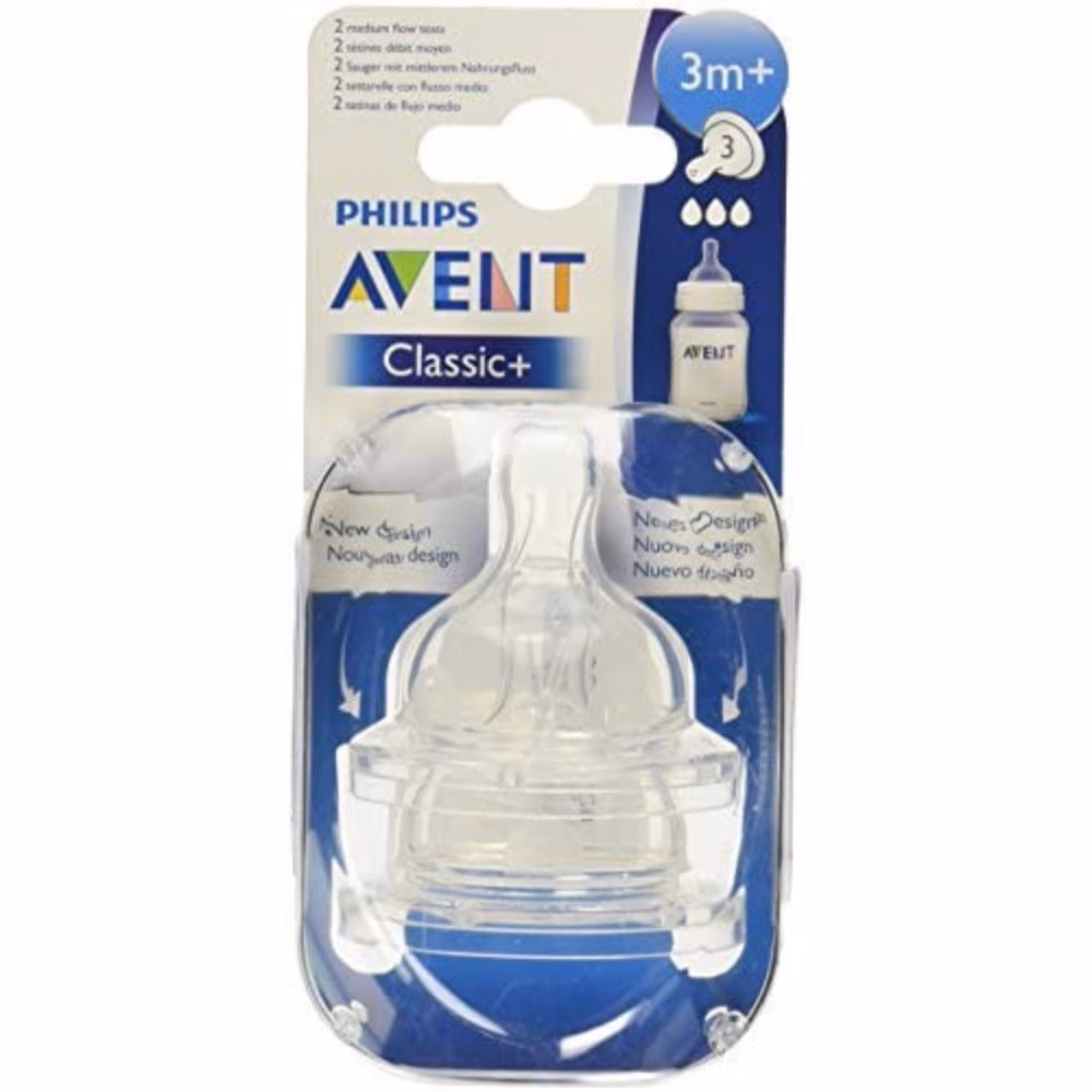 Philips Avent Anti Colic Teat 3M+ SCY763/02 2