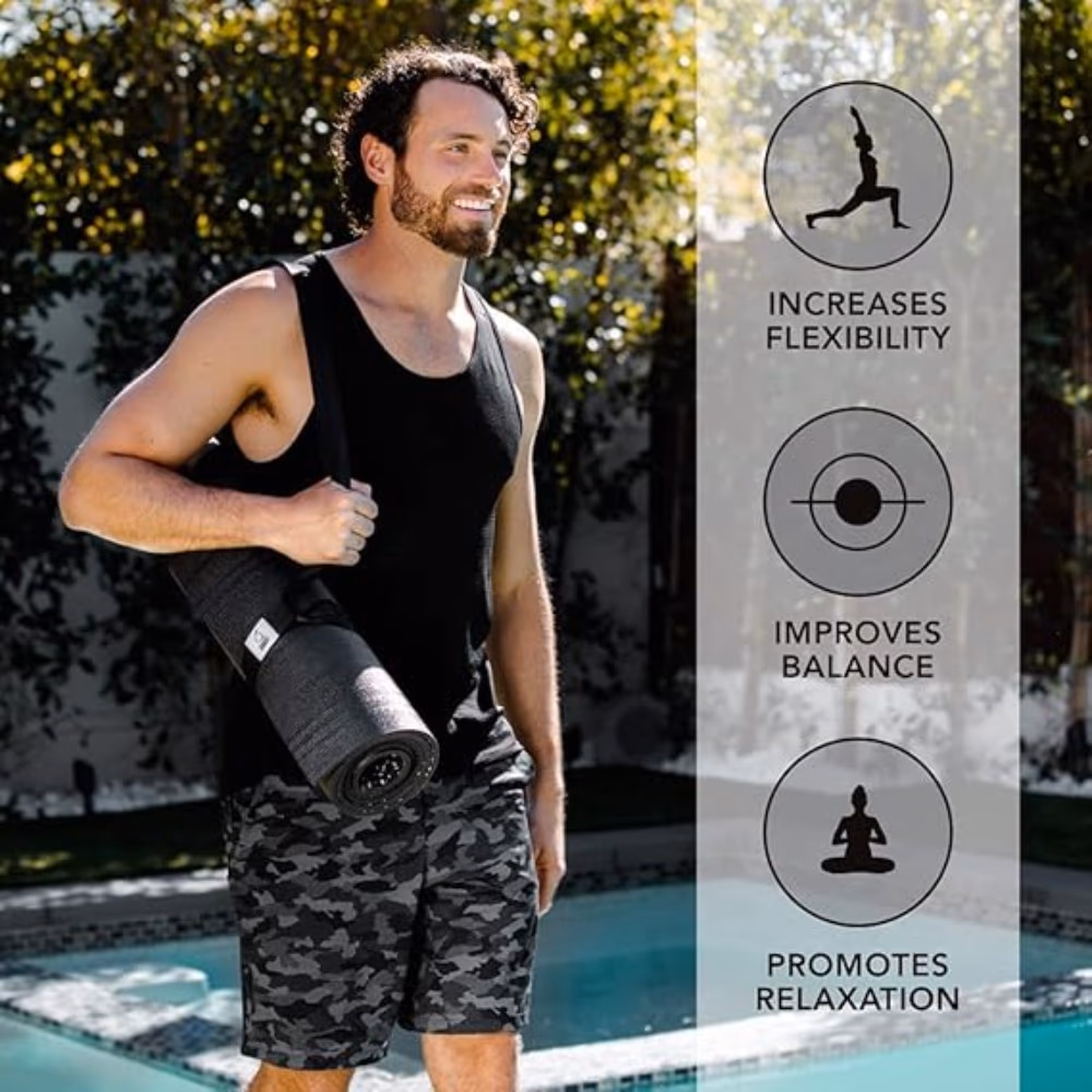 SR Sweet Sweat Yoga Mat Black  3