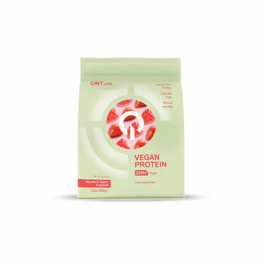 QNT Liife Vegan Protein Red Fruit Flavor 500g 2