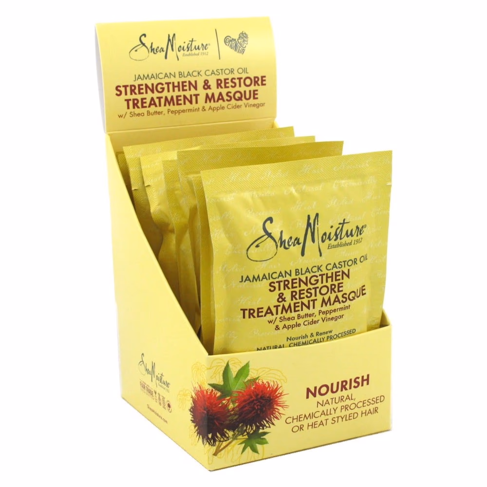 Shea Moisture Jamaican Black Castor Oil Strengthen and Restore Treatment Masque 57g 3