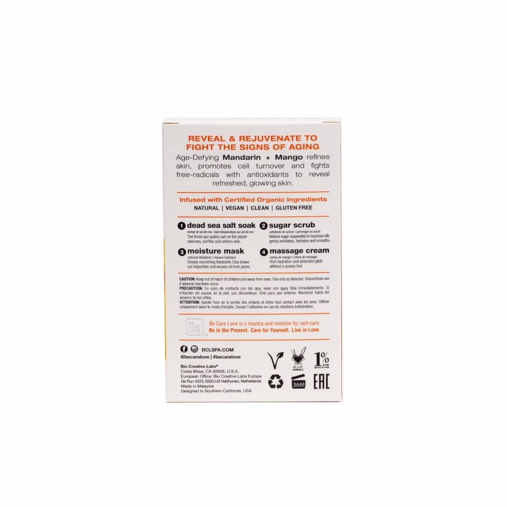 Be Care Love Spa Mandarin + Mango 4-Steps Pack 3