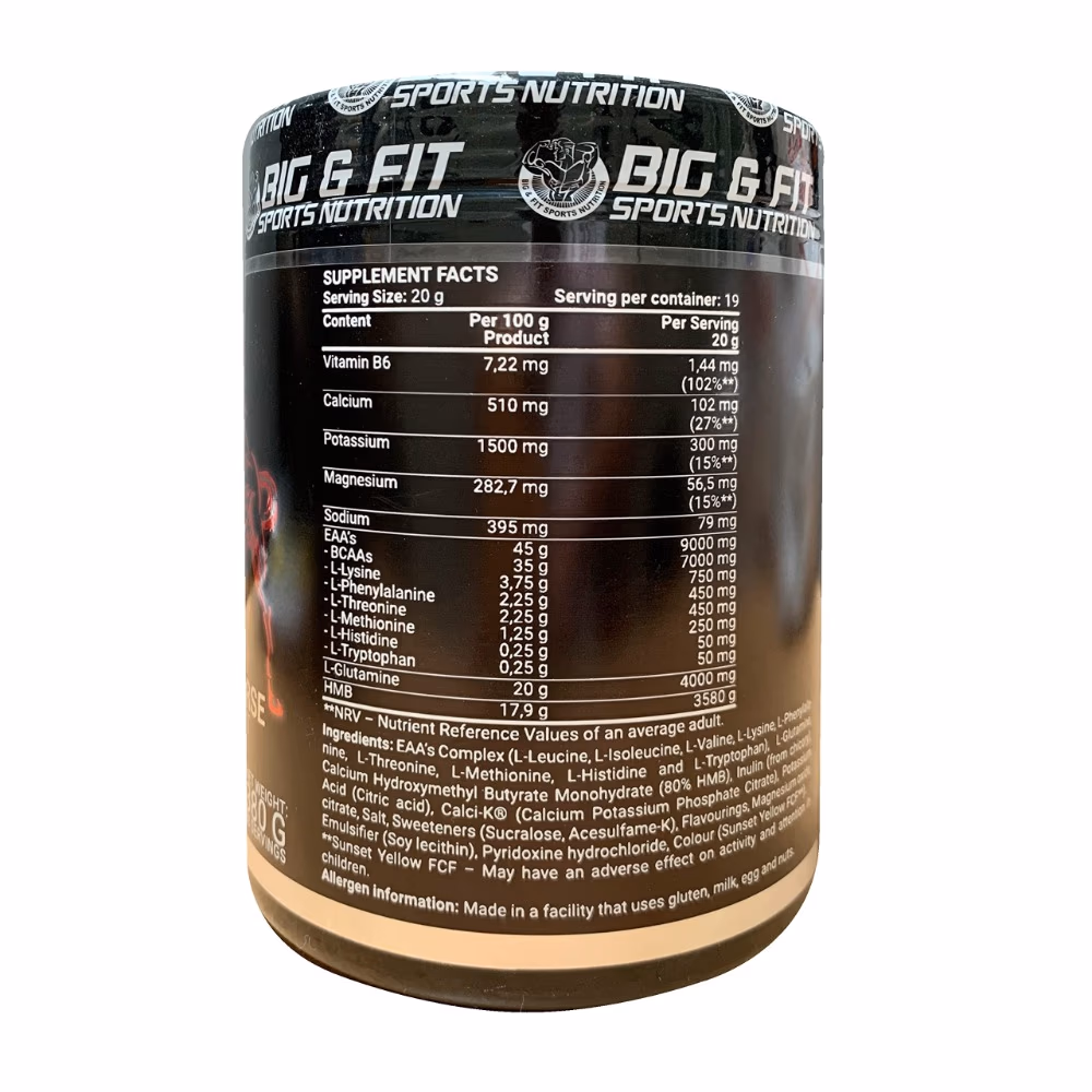 Big And Fit BGH + EAA Powder Cherry 380g 2