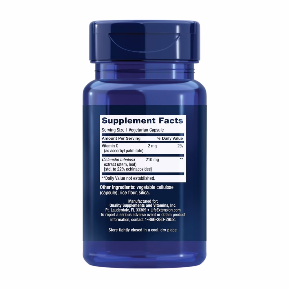 Life Extension Standardized Cistanche 30 Vegetarian Capsules 2