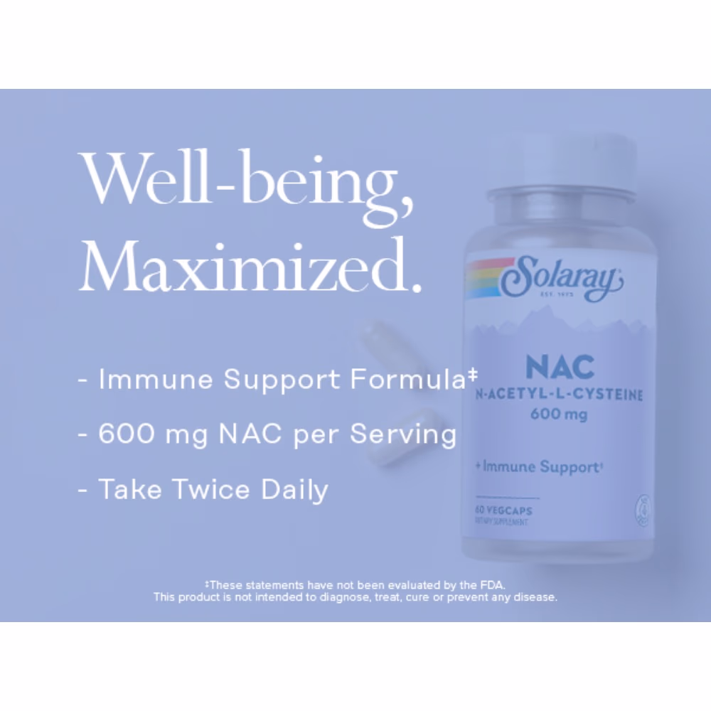 Solaray NAC 600mg-60 Capsules 3