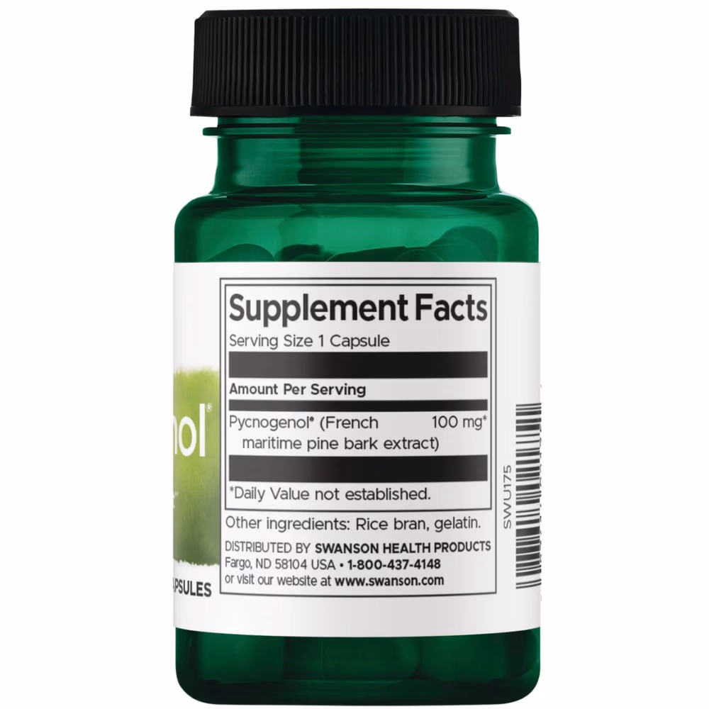 Swanson Pycnogenol 100mg-30 Capsules  2