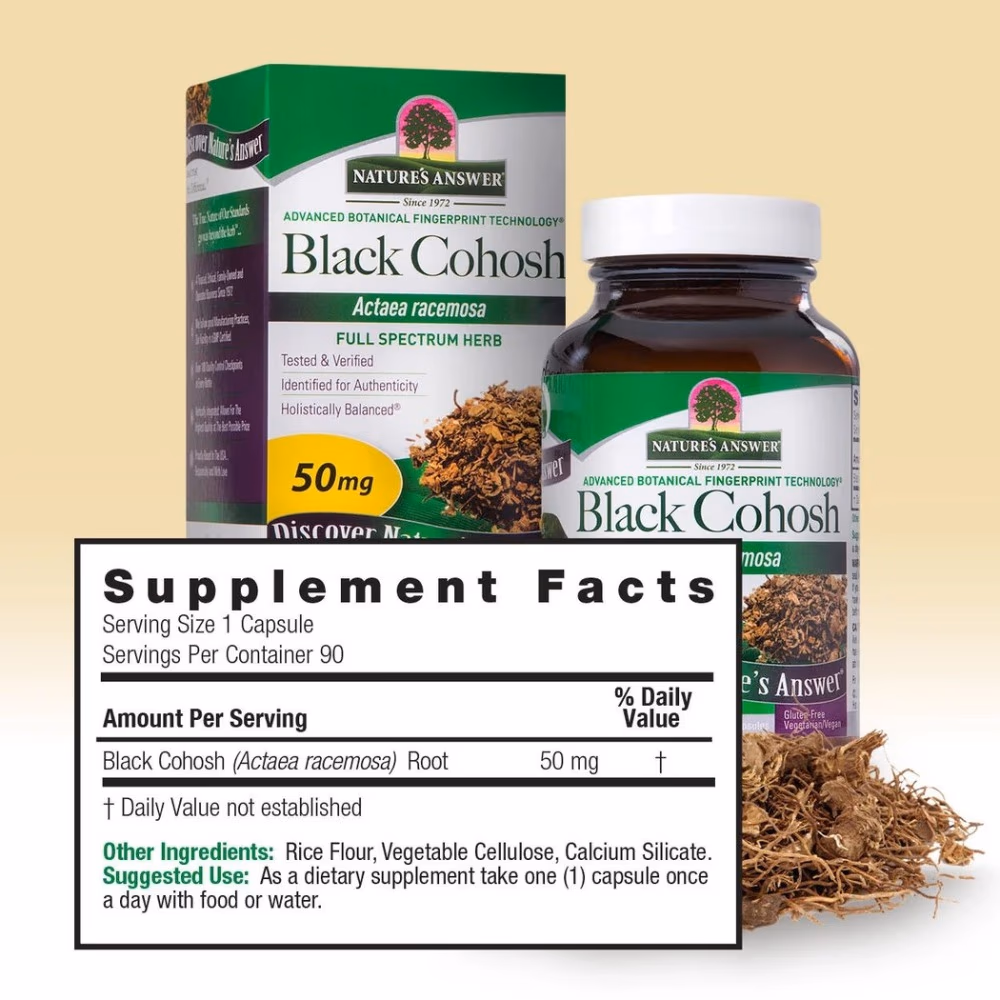 Natures Answer Black Cohosh 50mg-90 Capsules 5