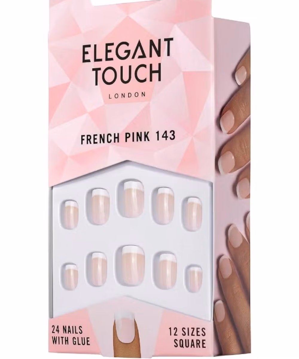 Elegant Touch French American Pink Nails – 24-Pack 2