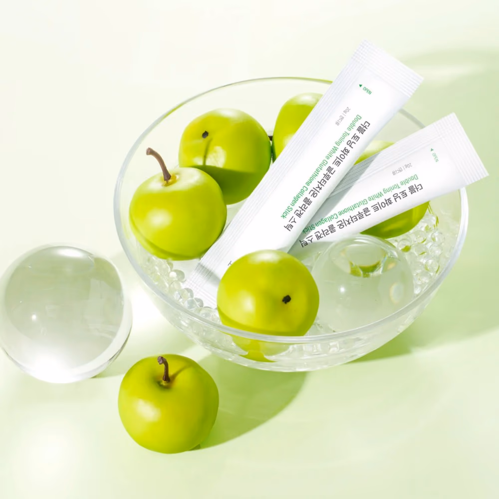 Healthy Place Double Toning White Glutathione Collagen Jelly 14 Sticks - Green Apple Flavor 3