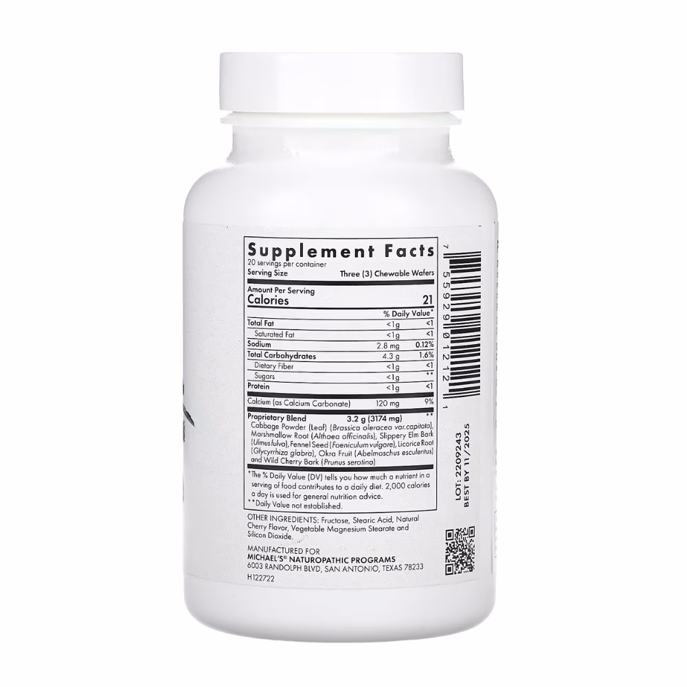 Michaels Health Antisid - 60 Vegan Chewable Wafers 2