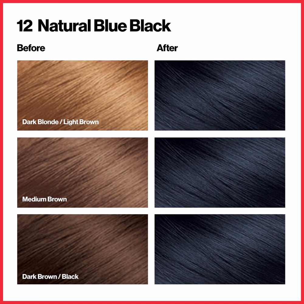 Revlon Colorsilk 12 Natural Blue Black Hair Color 2