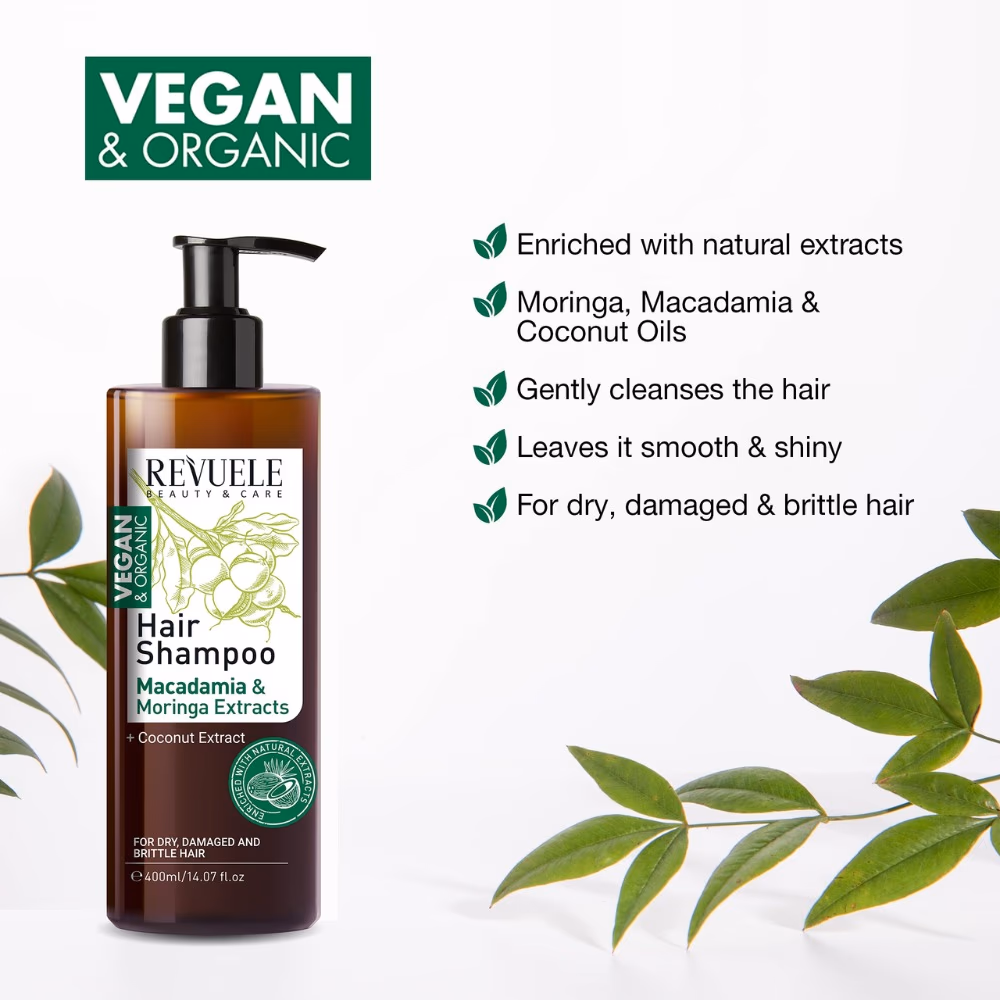 Revuele Macadamia and Moringa Extracts Hair Shampoo 400ml 2