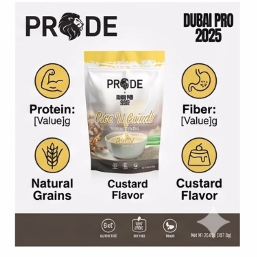 Pride Rice N Grinds Hot Cereal Custard 567.6g 2