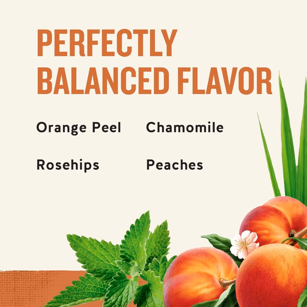 Celestial Herbal Tea Bag Peach Passion 20 Sachets 3