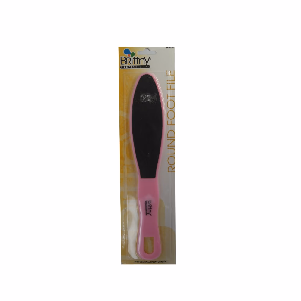Brittny Round Plastic Foot File BR1662 2