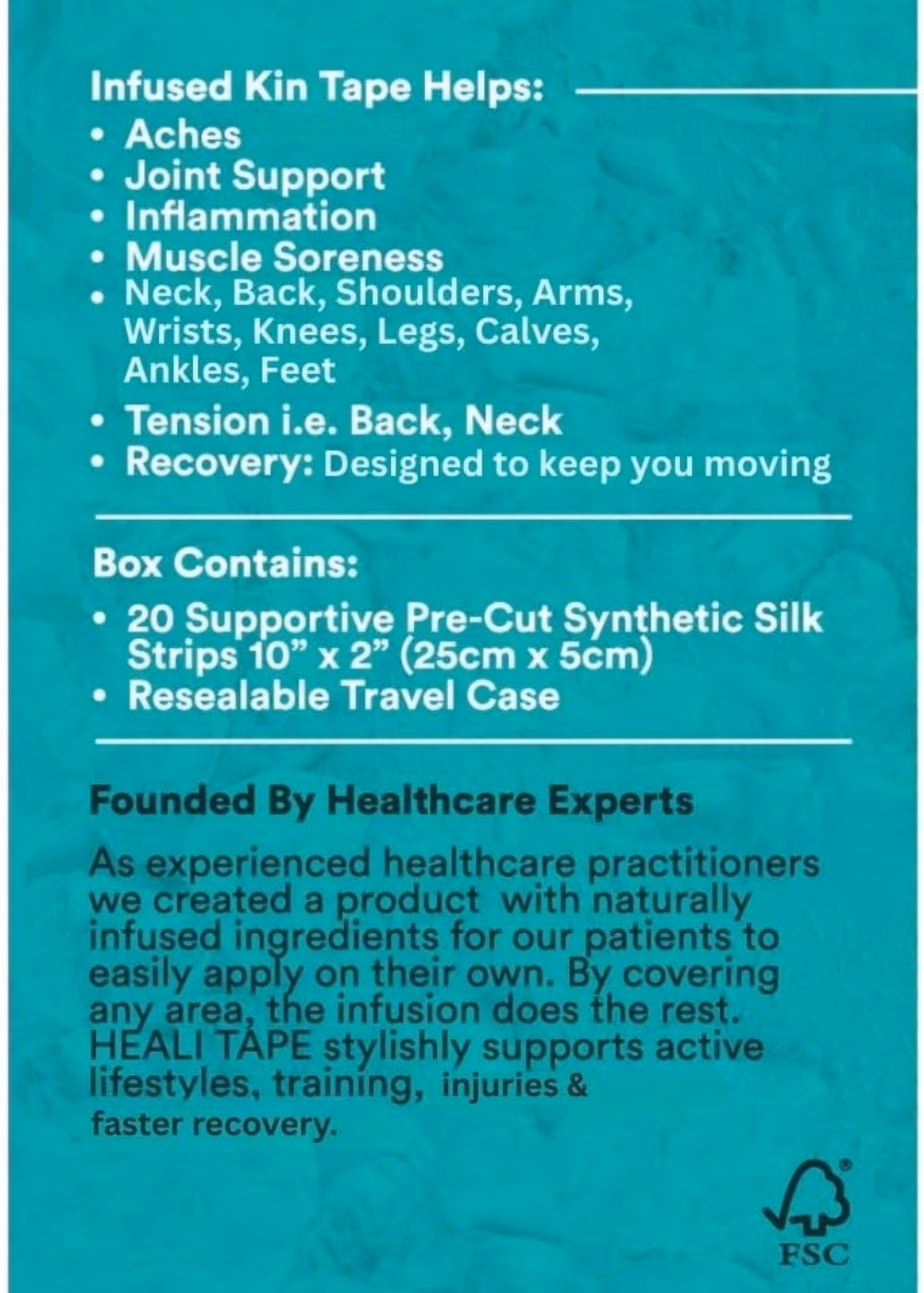 Heali Kinesiology MAG + Menthol Syn Silk Strips – 20 Count 3