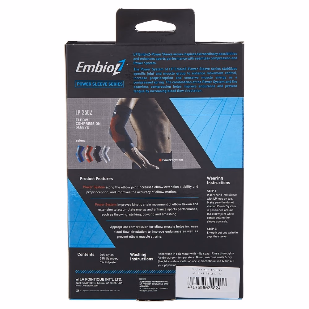 LP 250Z ELBOW COMPRESSION SLEEVE EXTRA EXTRA LARGE 3