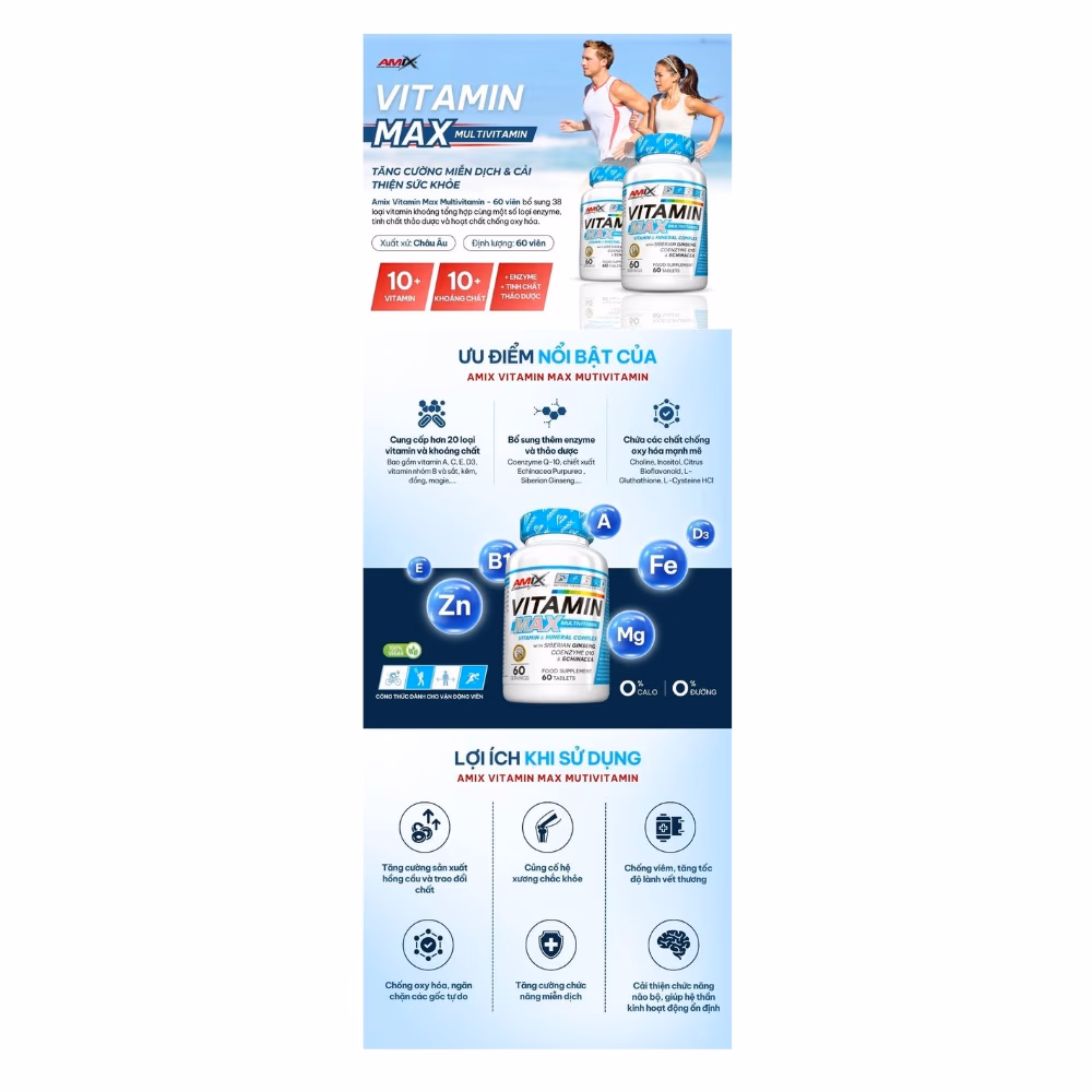 Amix Vitamin Max 60 Tablets 3