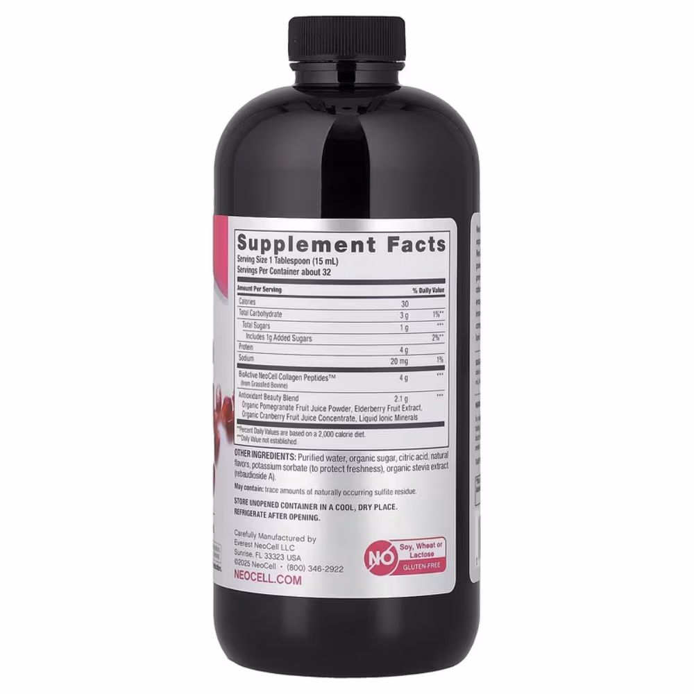 NeoCell Collagen Peptides Pomegranate Liquid- 473Ml 3