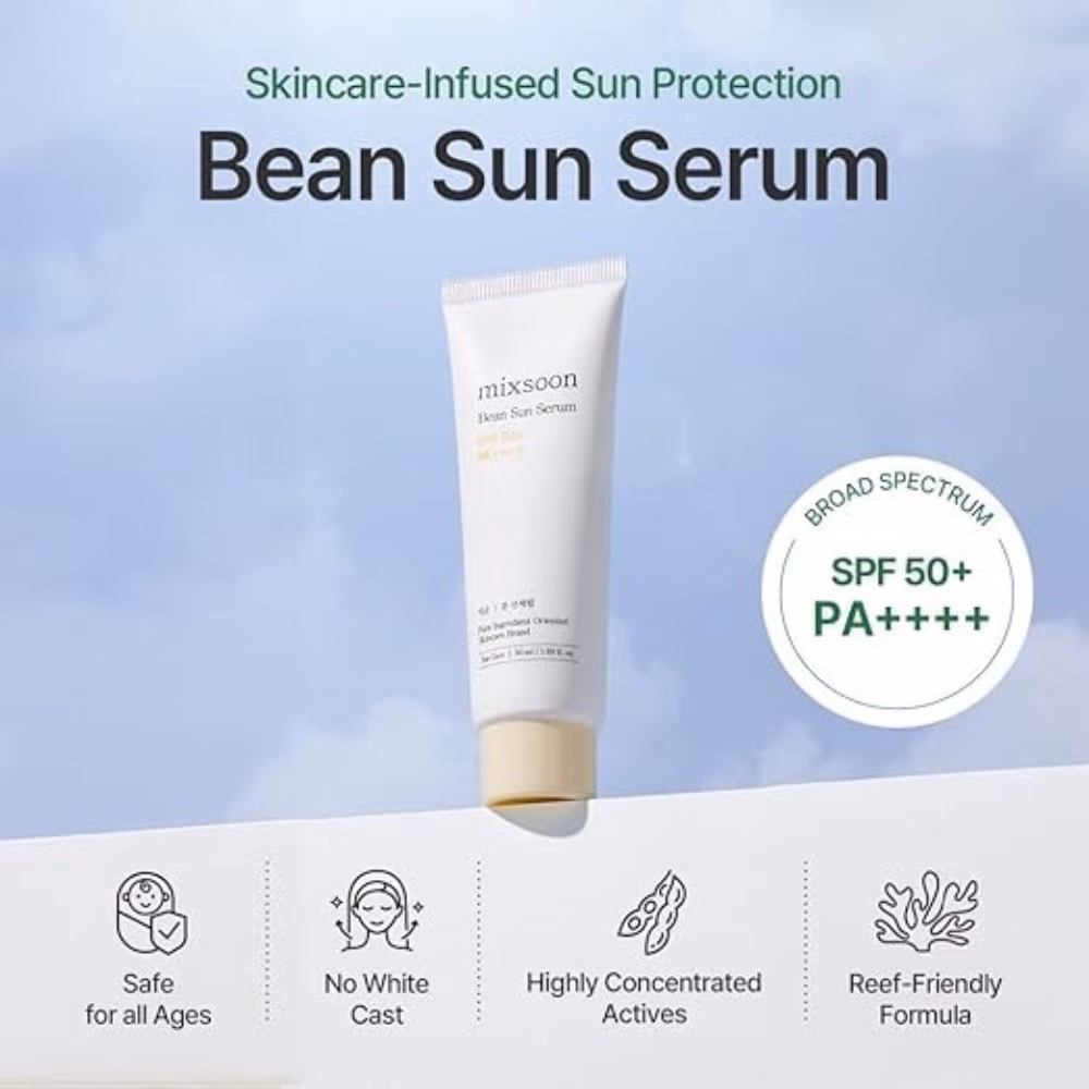 mixsoon bean sun serum spf50+ 50ml 2