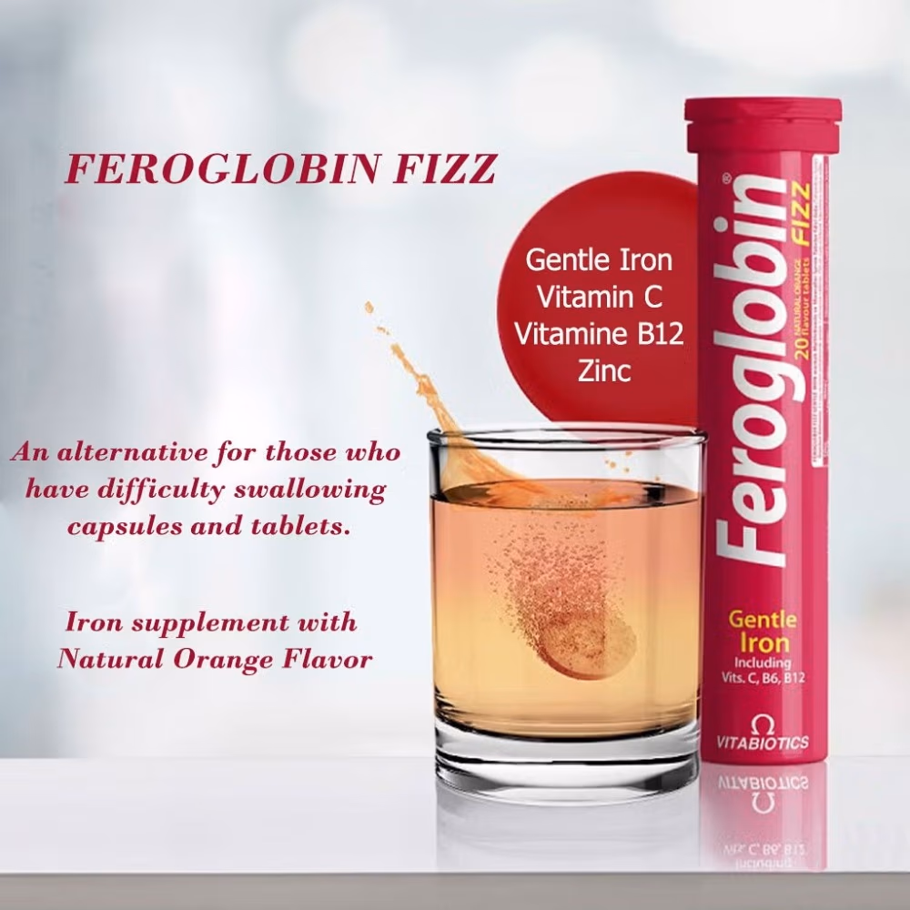 Vitabiotcs Feroglobin Fizz Gentle Iron Tablets 20s 3