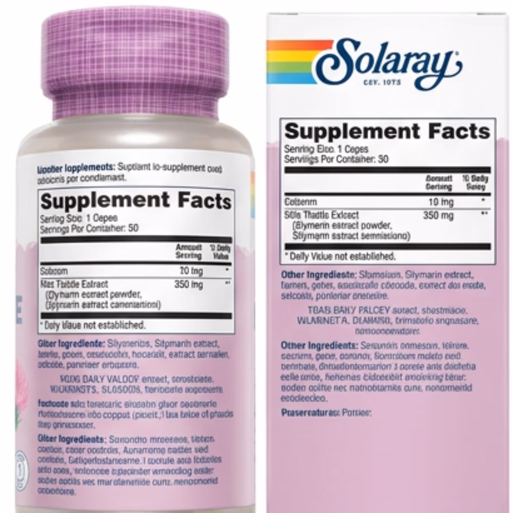 Solaray Milk Thistle 350mg -60 Capsules 4