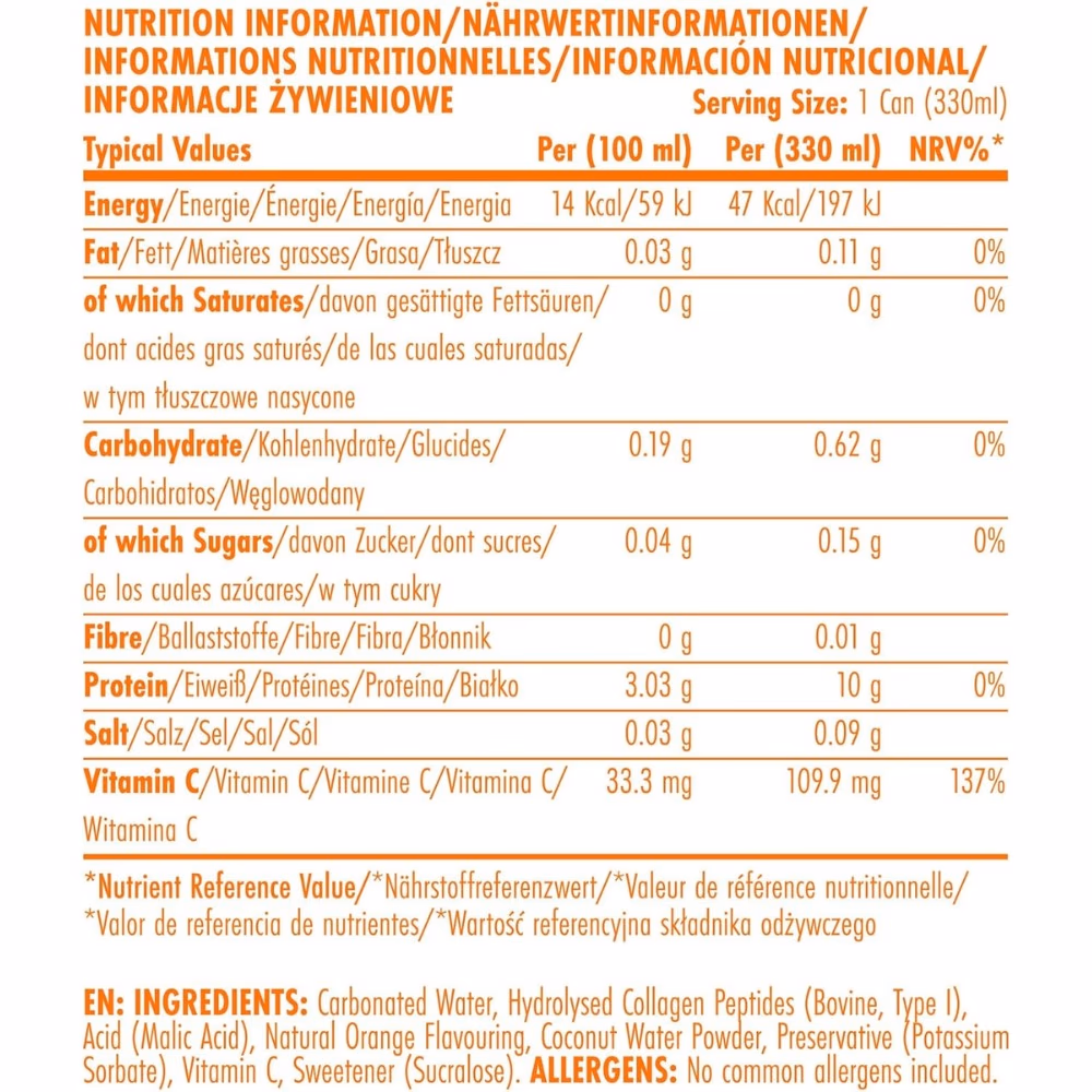 Applied Nutrition Protein Water Orange Burst 330ml ( One Bottle ) 3