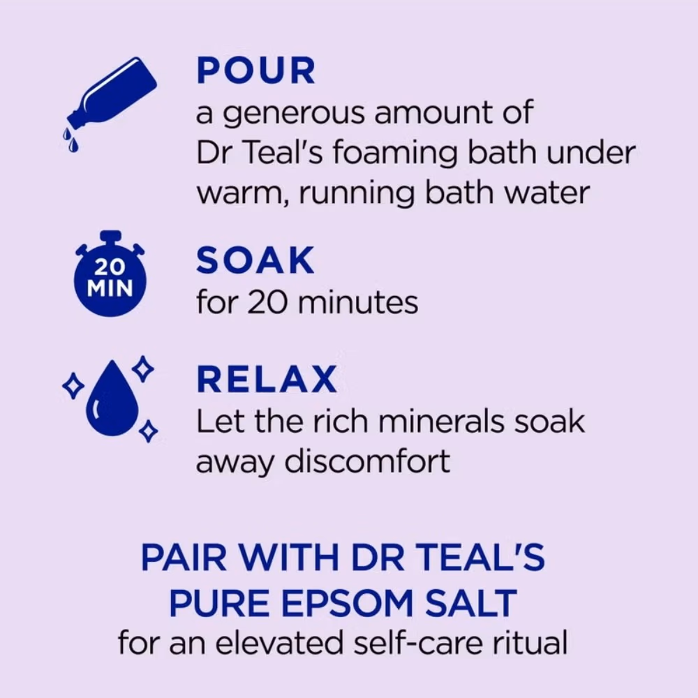 Dr Teal's Sooth Sleep Lavender Foaming Bath 1000ml 5