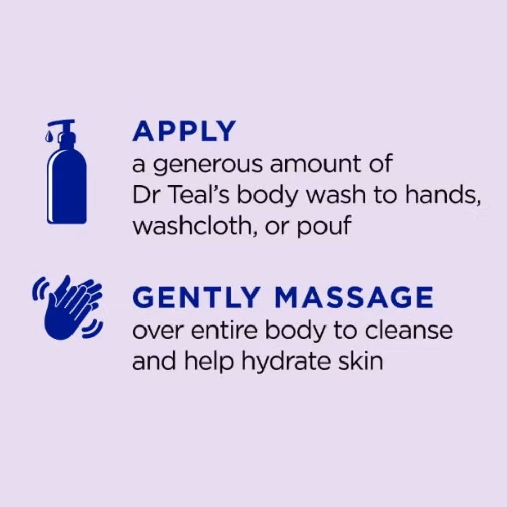 Dr Teal's Soothe & Sleep Lavender Body Wash 710ml 5