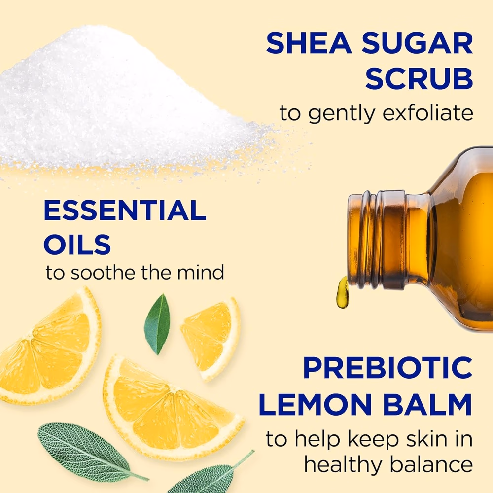 Dr Teal's Shea Sugar Scrub Prebiotic Lemon Balm 538g 5