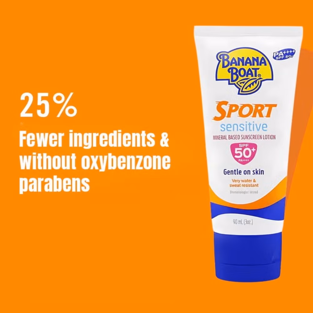 Banana Boat Sport Sensitive SPF50 Lotion 90ml 4