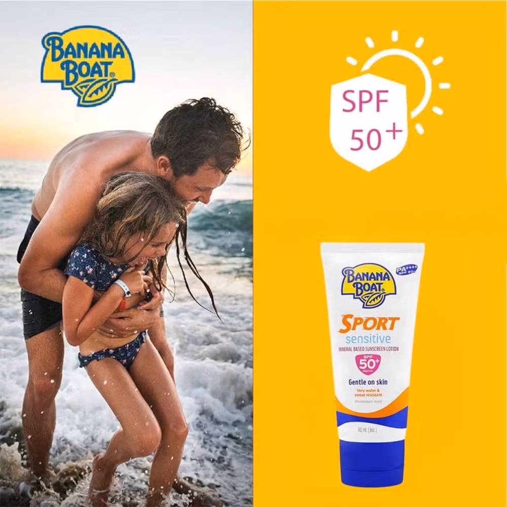 Banana Boat Sport Sensitive SPF50 Lotion 90ml 5