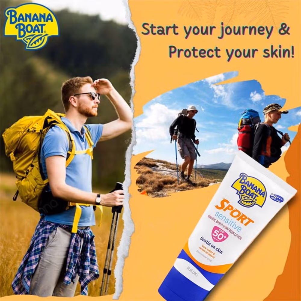 Banana Boat Sport Sensitive SPF50 Lotion 90ml 2