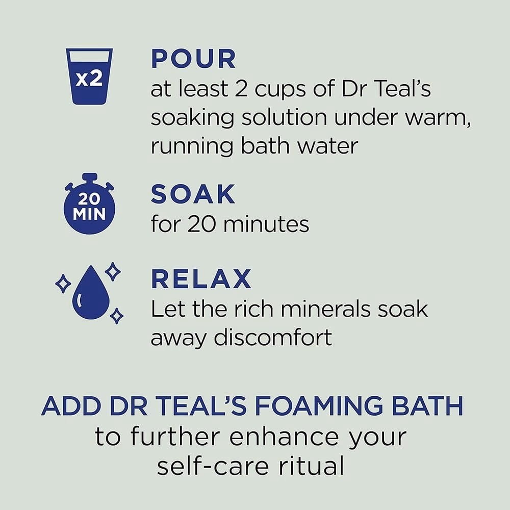 Dr Teals Epsom Bath Salt Eucalyptus Spearmint 450g 4
