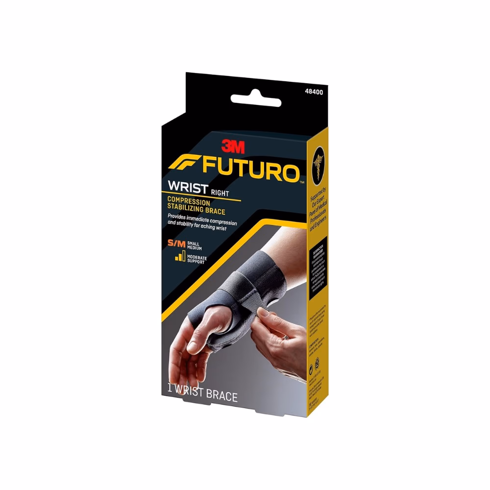3M Futuro Wrist Compression Stabilizing Brace (48400) - Right Hand - Small/Medium Size - 1 Wrist Brace 2