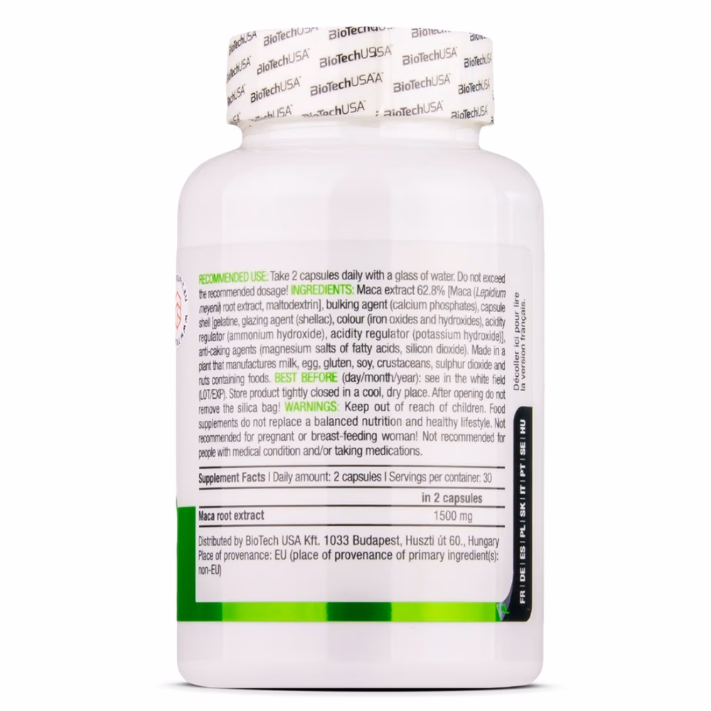 BioTechUSA MACA 1500mg - 60 Capsules 3