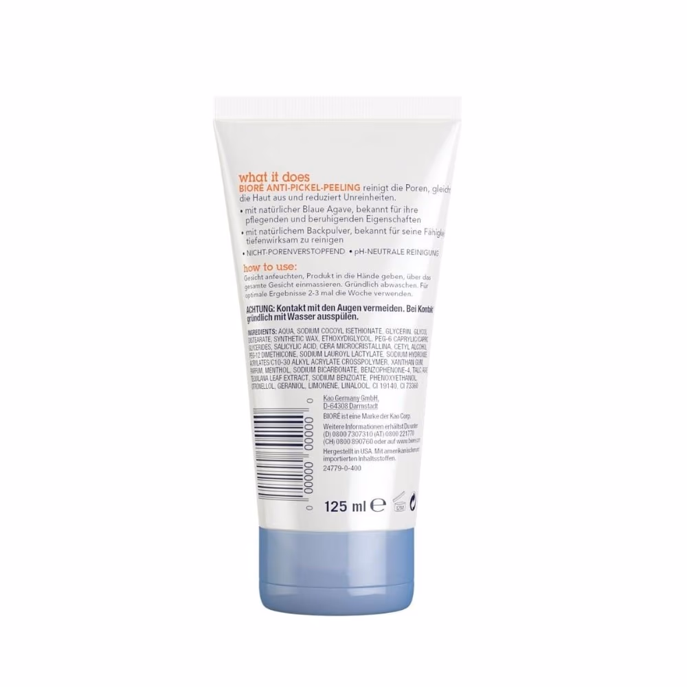 Biore Blaue Agave Anti Peeling Mask 125Ml 4