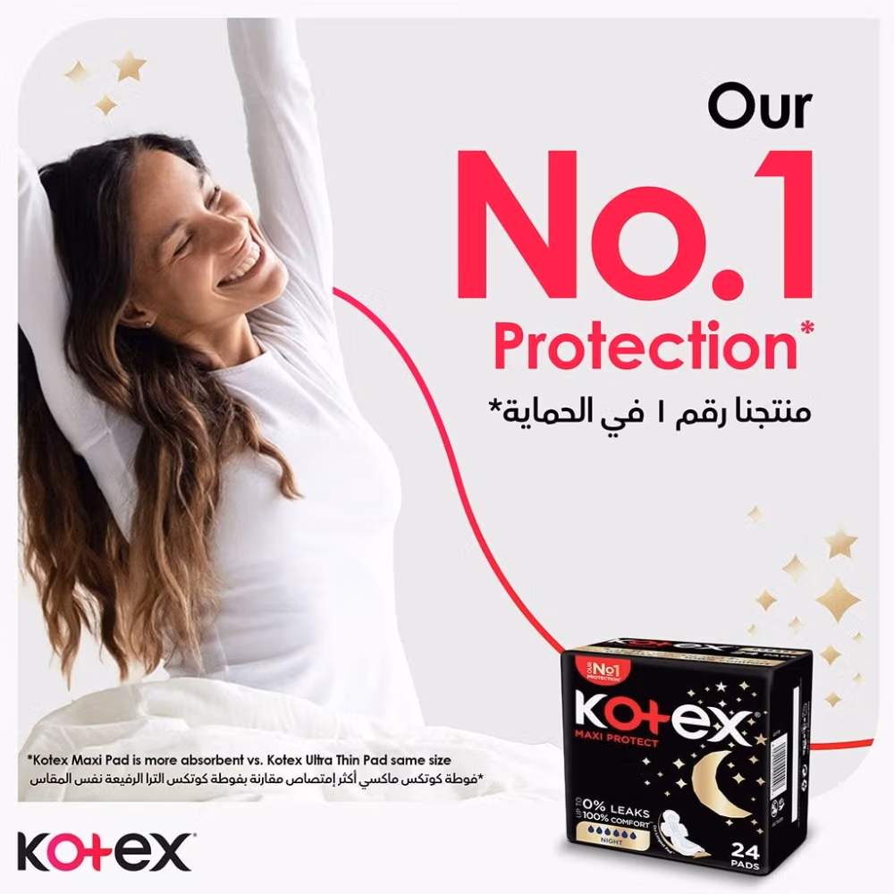 Kotex Maxi Protect Night 24s 4