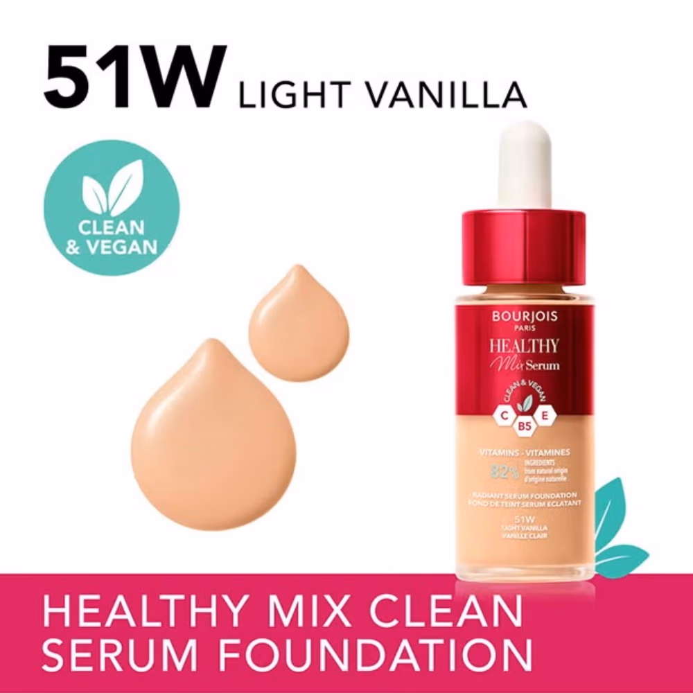 Bourjois Healthy Mix Foundation N51 Light Vanilla 30ml 4
