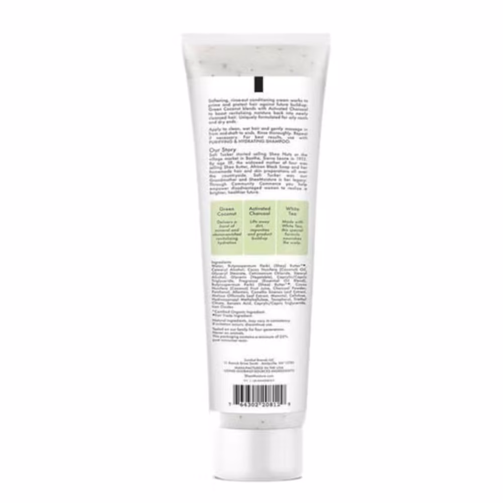 Shea Moisture Green Coconut and Activated Charcoal Hydrating Lightweight Conditioner 292g 3