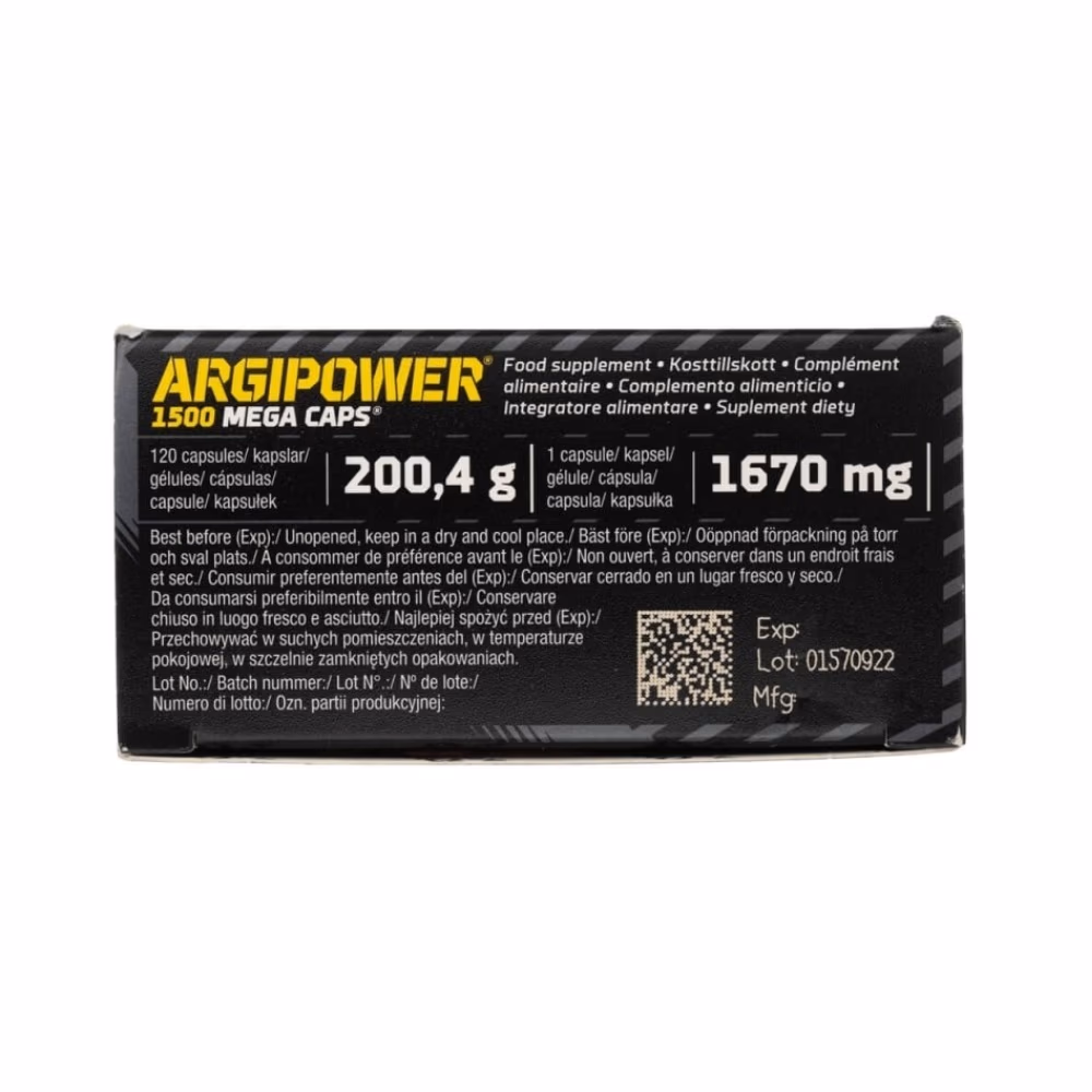 Olimp Argi Power 1500 Mega Caps 120 Capsules 4